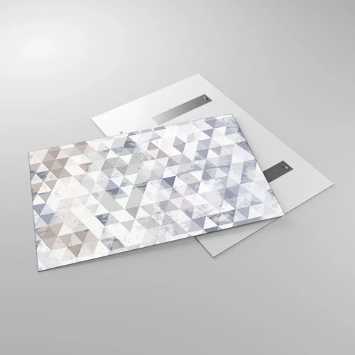 Cuadro sobre vidrio - Impresiones sobre Vidrio - A ritmo de triángulo - 120x80 cm