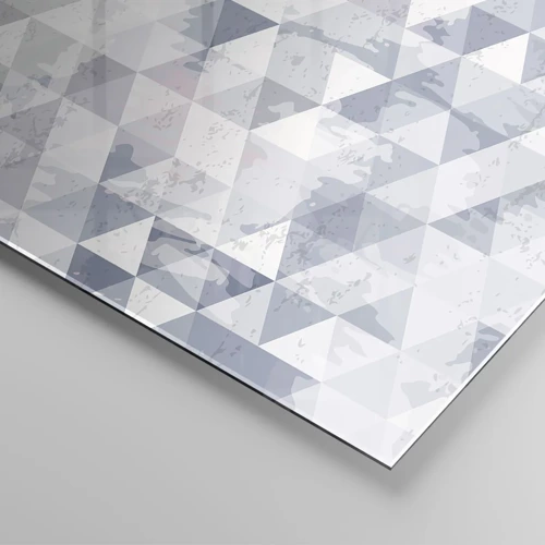 Cuadro sobre vidrio - Impresiones sobre Vidrio - A ritmo de triángulo - 140x50 cm