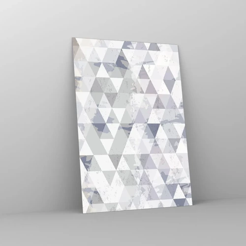Cuadro sobre vidrio - Impresiones sobre Vidrio - A ritmo de triángulo - 70x100 cm