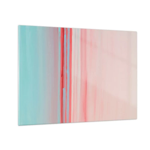 Cuadro sobre vidrio - Impresiones sobre Vidrio - Abstracción al amanecer - 70x50 cm