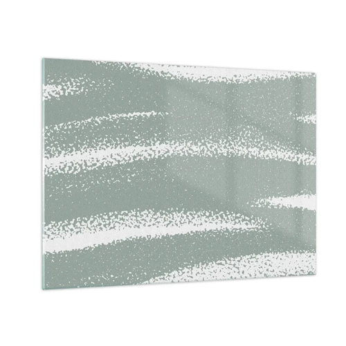 Cuadro sobre vidrio - Impresiones sobre Vidrio - Abstracción invernal - 70x50 cm