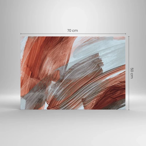 Cuadro sobre vidrio - Impresiones sobre Vidrio - Abstracción otoñal y ventosa - 70x50 cm