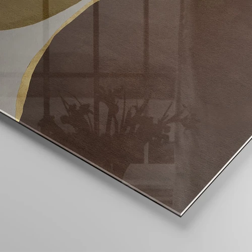 Cuadro sobre vidrio - Impresiones sobre Vidrio - Abstracción - un lugar en el espacio - 140x50 cm