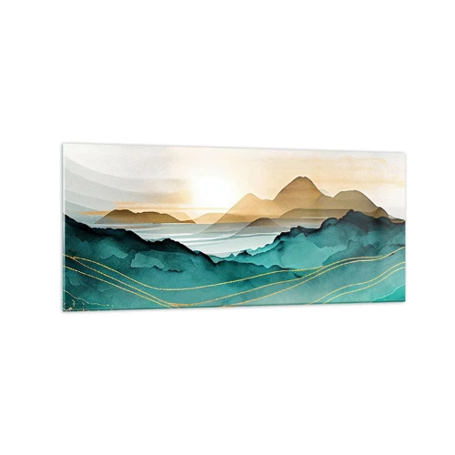 Cuadro sobre vidrio - Impresiones sobre Vidrio - Al borde de la abstracción - paisaje - 120x50 cm