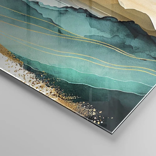 Cuadro sobre vidrio - Impresiones sobre Vidrio - Al borde de la abstracción - paisaje - 60x60 cm