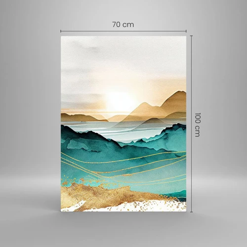 Cuadro sobre vidrio - Impresiones sobre Vidrio - Al borde de la abstracción - paisaje - 70x100 cm