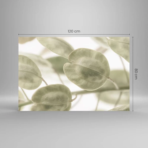 Cuadro sobre vidrio - Impresiones sobre Vidrio - Al principio de los tiempos había hojas... - 120x80 cm