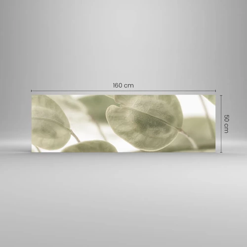 Cuadro sobre vidrio - Impresiones sobre Vidrio - Al principio de los tiempos había hojas... - 160x50 cm