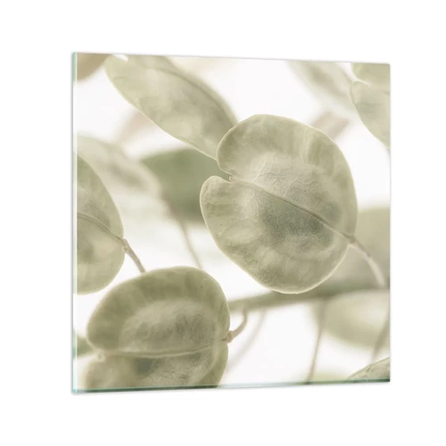 Cuadro sobre vidrio - Impresiones sobre Vidrio - Al principio de los tiempos había hojas... - 40x40 cm