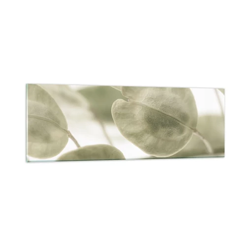 Cuadro sobre vidrio - Impresiones sobre Vidrio - Al principio de los tiempos había hojas... - 90x30 cm