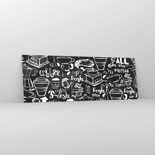 Cuadro sobre vidrio - Impresiones sobre Vidrio - All you need is… - 140x50 cm