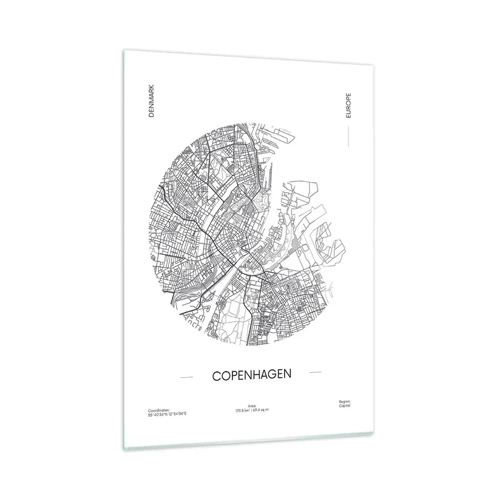 Cuadro sobre vidrio - Impresiones sobre Vidrio - Anatomía de Copenhague - 50x70 cm