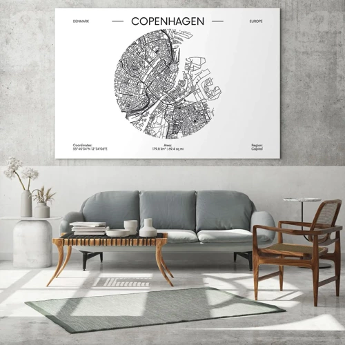 Cuadro sobre vidrio - Impresiones sobre Vidrio - Anatomía de Copenhague - 70x50 cm