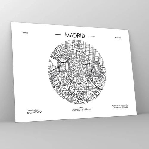 Cuadro sobre vidrio - Impresiones sobre Vidrio - Anatomía de Madrid - 70x50 cm