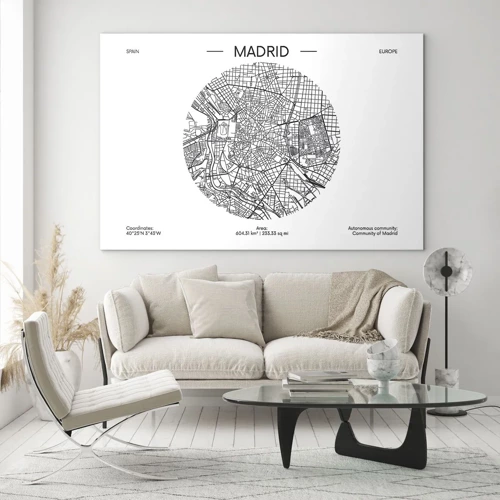 Cuadro sobre vidrio - Impresiones sobre Vidrio - Anatomía de Madrid - 70x50 cm