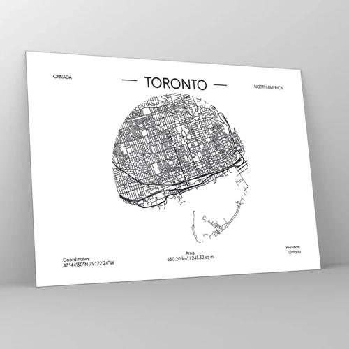 Cuadro sobre vidrio - Impresiones sobre Vidrio - Anatomía de Toronto - 70x50 cm