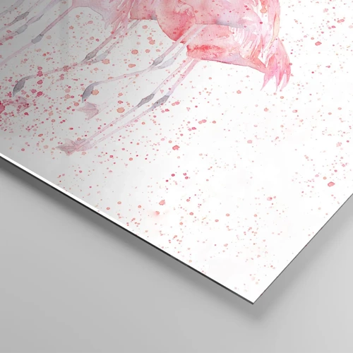 Cuadro sobre vidrio - Impresiones sobre Vidrio - Asamblea rosa - 120x80 cm