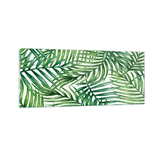 Cuadro sobre vidrio - Impresiones sobre Vidrio - Bajo el verde - 100x40 cm