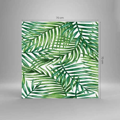 Cuadro sobre vidrio - Impresiones sobre Vidrio - Bajo el verde - 70x70 cm