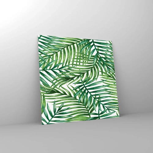 Cuadro sobre vidrio - Impresiones sobre Vidrio - Bajo el verde - 70x70 cm