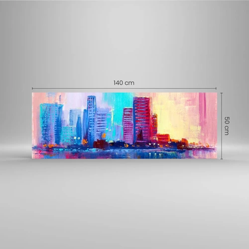 Cuadro sobre vidrio - Impresiones sobre Vidrio - Bañado en color - 140x50 cm
