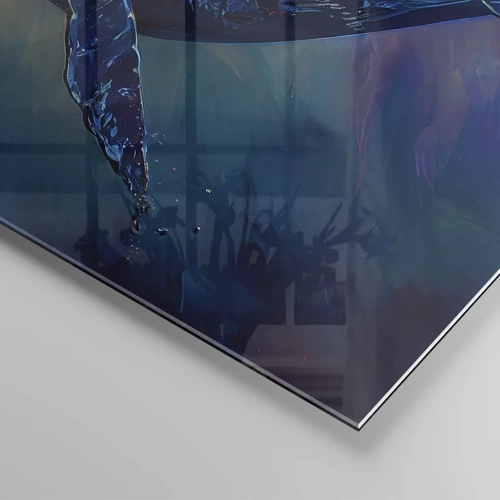 Cuadro sobre vidrio - Impresiones sobre Vidrio - Bienvenidos a mi mundo - 50x70 cm
