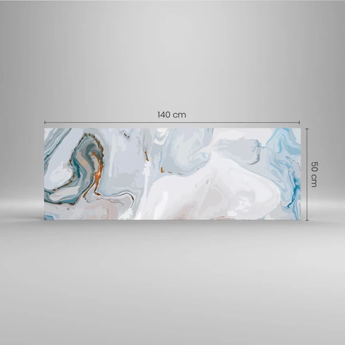 Cuadro sobre vidrio - Impresiones sobre Vidrio - Blanco fusión - 140x50 cm
