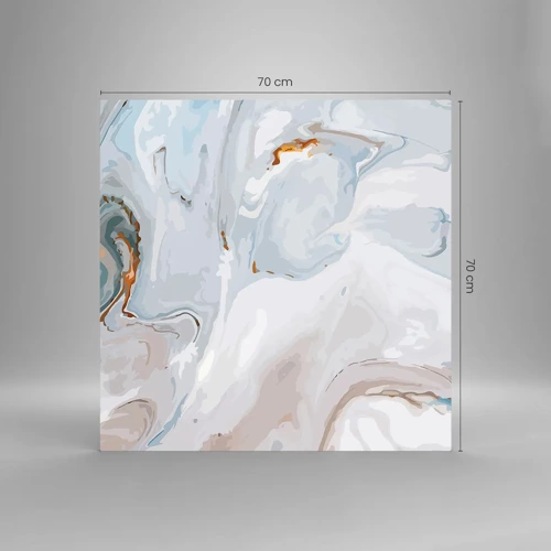 Cuadro sobre vidrio - Impresiones sobre Vidrio - Blanco fusión - 70x70 cm
