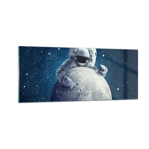 Cuadro sobre vidrio - Impresiones sobre Vidrio - Bromista espacial - 100x40 cm