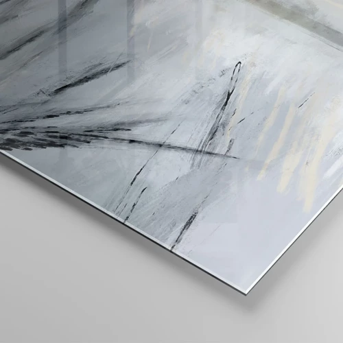 Cuadro sobre vidrio - Impresiones sobre Vidrio - Campos de invierno - 140x50 cm