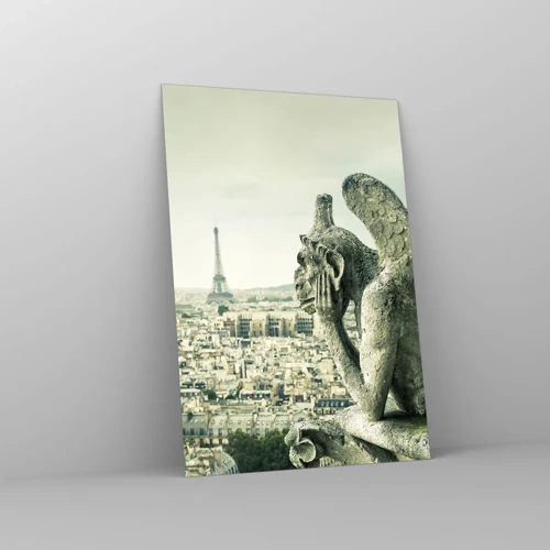 Cuadro sobre vidrio - Impresiones sobre Vidrio - Charlas parisinas - 70x100 cm