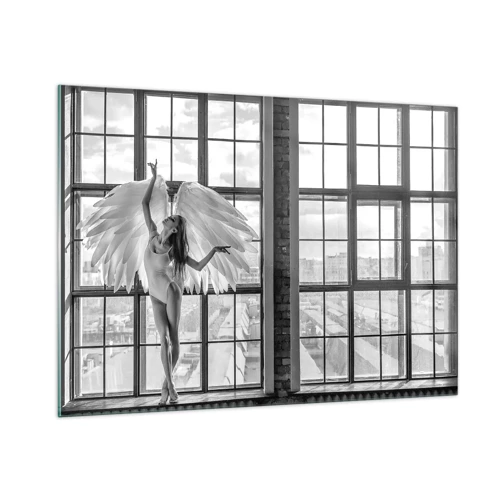 Cuadro sobre vidrio - Impresiones sobre Vidrio - ¿Ciudad de los ángeles? - 100x70 cm
