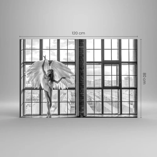 Cuadro sobre vidrio - Impresiones sobre Vidrio - ¿Ciudad de los ángeles? - 120x80 cm
