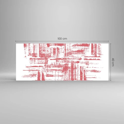 Cuadro sobre vidrio - Impresiones sobre Vidrio - Ciudad roja - 100x40 cm