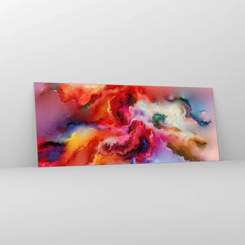 Cuadro sobre vidrio - Impresiones sobre Vidrio - Cómo atrapar los sueños: el humo - 100x40 cm