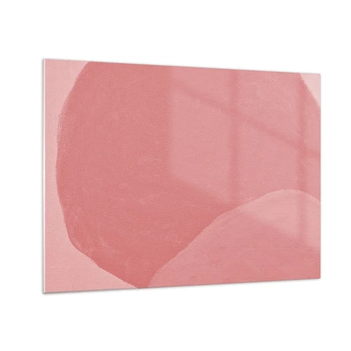 Cuadro sobre vidrio - Impresiones sobre Vidrio - Composición orgánica en rosa - 70x50 cm