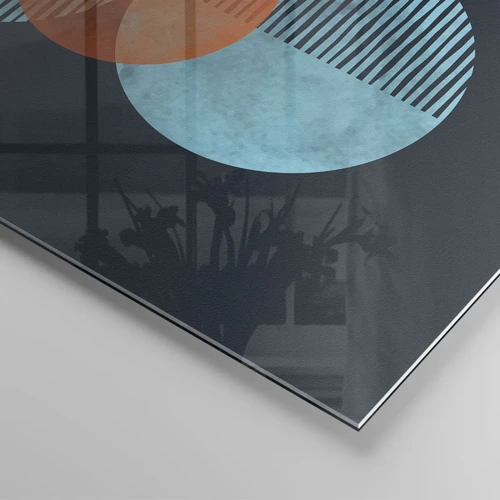 Cuadro sobre vidrio - Impresiones sobre Vidrio - Composición simétrica - 100x40 cm
