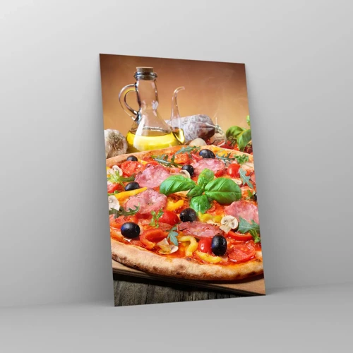 Cuadro sobre vidrio - Impresiones sobre Vidrio - Con un verdadero sabor italiano - 80x120 cm