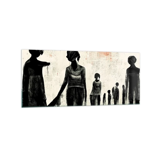 Cuadro sobre vidrio - Impresiones sobre Vidrio - Contra la soledad - 120x50 cm