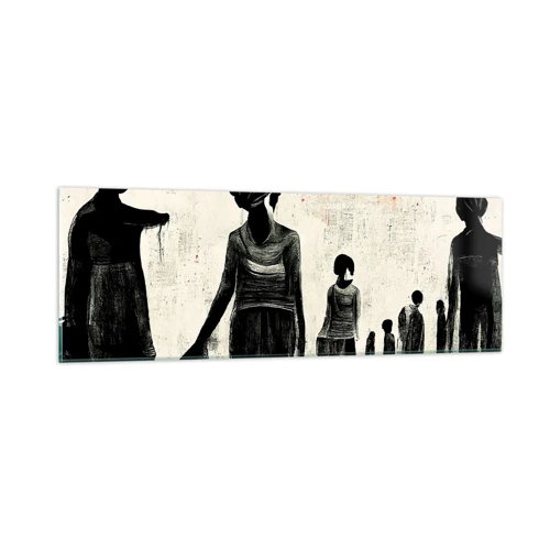 Cuadro sobre vidrio - Impresiones sobre Vidrio - Contra la soledad - 90x30 cm