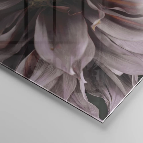 Cuadro sobre vidrio - Impresiones sobre Vidrio - Corazón floral - 80x120 cm