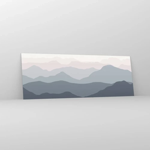 Cuadro sobre vidrio - Impresiones sobre Vidrio - Cordilleras a la vista - 140x50 cm