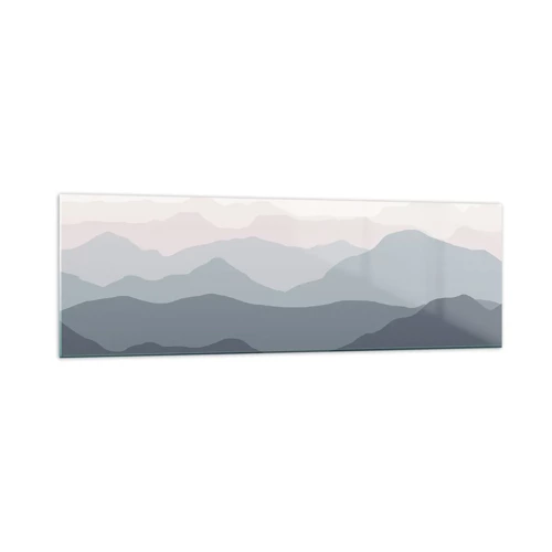 Cuadro sobre vidrio - Impresiones sobre Vidrio - Cordilleras a la vista - 160x50 cm