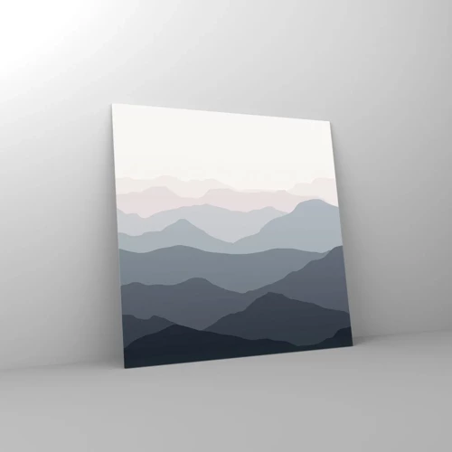 Cuadro sobre vidrio - Impresiones sobre Vidrio - Cordilleras a la vista - 70x70 cm