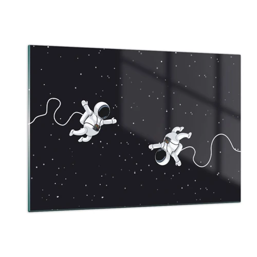 Cuadro sobre vidrio - Impresiones sobre Vidrio - Danza cósmica - 120x80 cm