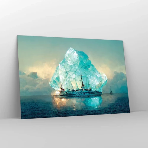 Cuadro sobre vidrio - Impresiones sobre Vidrio - Diamante ártico - 120x80 cm