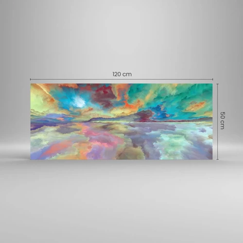 Cuadro sobre vidrio - Impresiones sobre Vidrio - Dos cielos - 120x50 cm