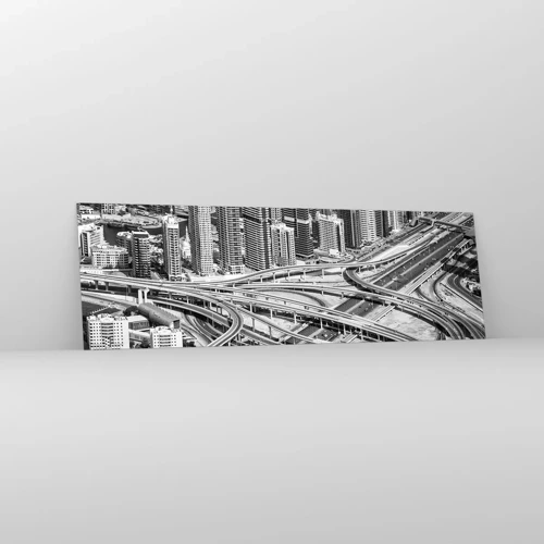 Cuadro sobre vidrio - Impresiones sobre Vidrio - Dubái: la ciudad imposible - 160x50 cm