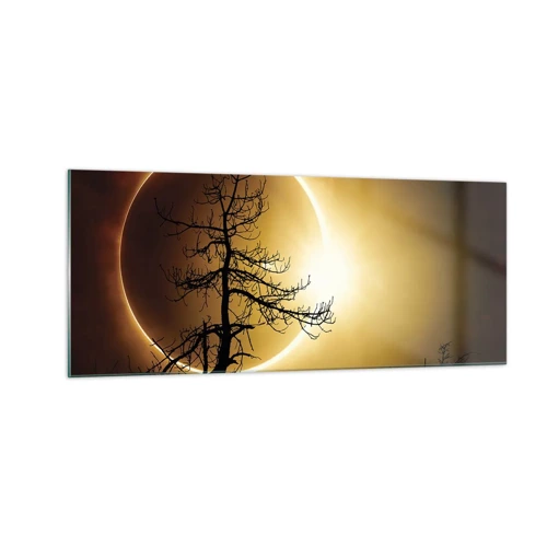 Cuadro sobre vidrio - Impresiones sobre Vidrio - Eclipse total - 100x40 cm