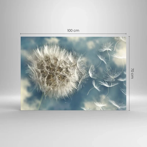 Cuadro sobre vidrio - Impresiones sobre Vidrio - El aliento de un ángel - 100x70 cm